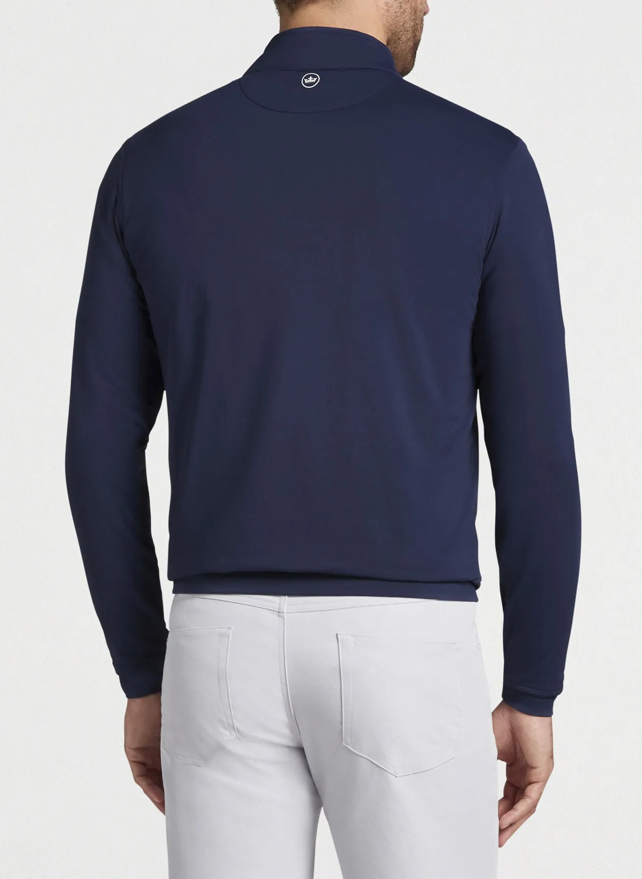 Peter Millar Perth Stretch Terry Custom Quarter Zips, Navy