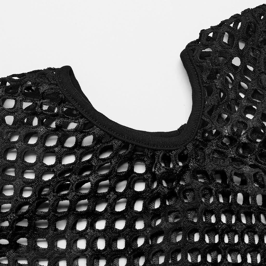Phoenix Mesh Crop Top (Shadow Essence)