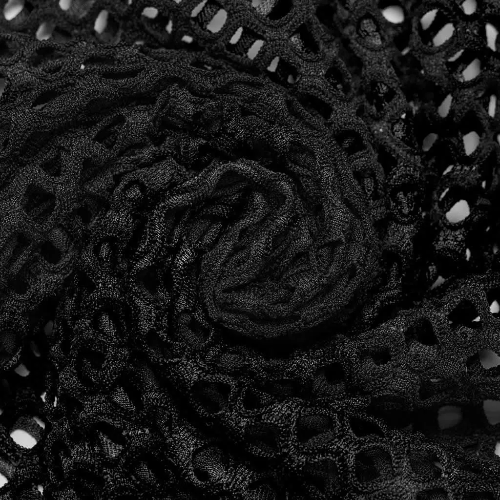 Phoenix Mesh Crop Top (Shadow Essence)