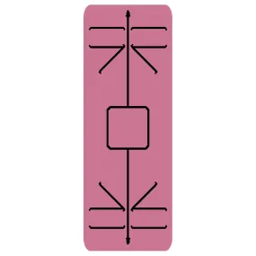 PINK - Yogatation original v2 yoga mat w/ Alignment