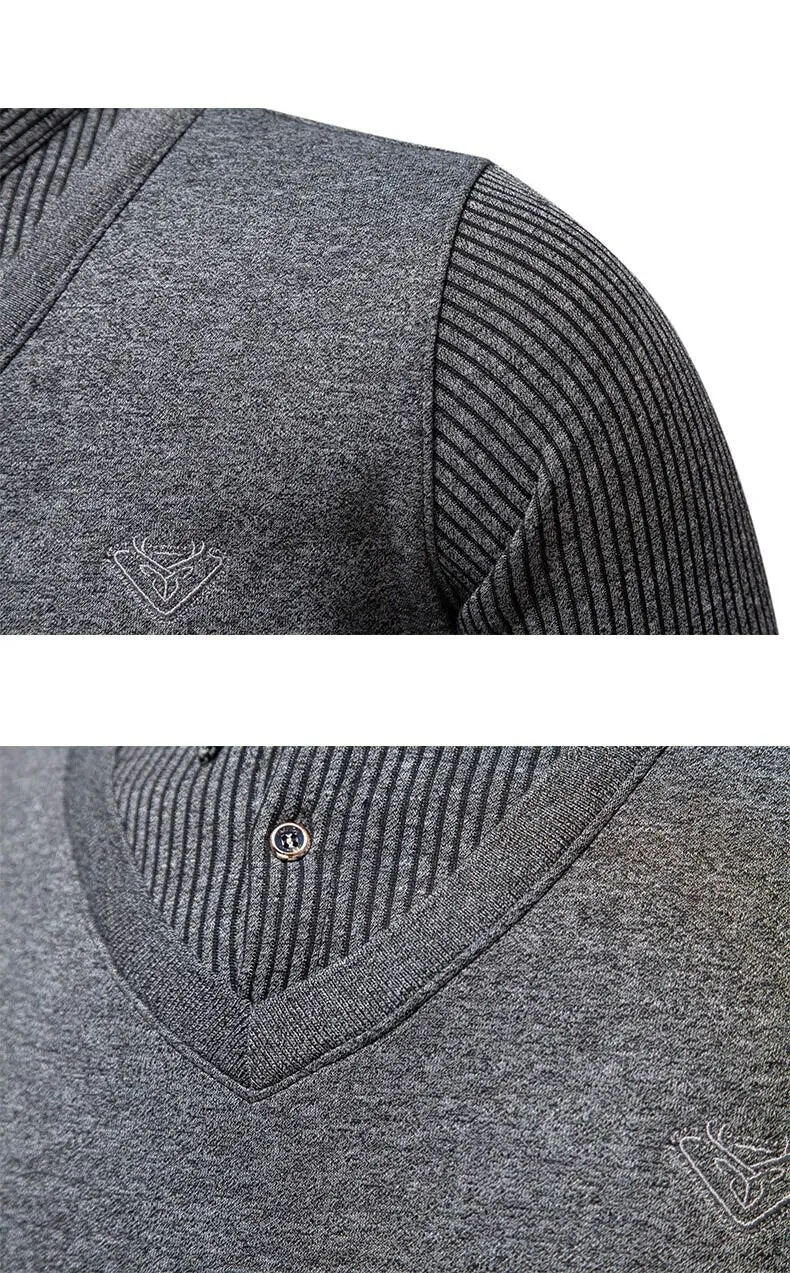Polo Collar Men's Slim Fit Sweater