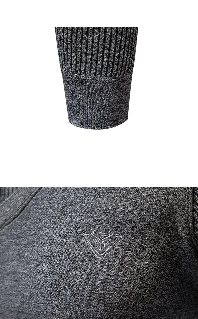 Polo Collar Men's Slim Fit Sweater