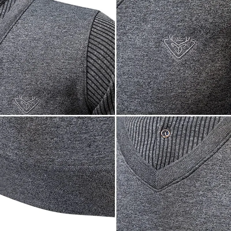 Polo Collar Men's Slim Fit Sweater