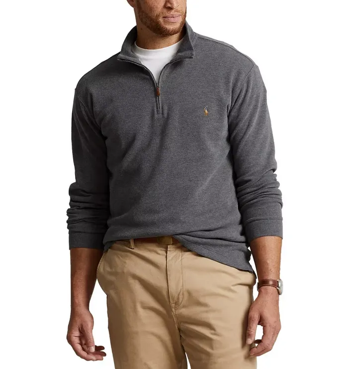 Polo Ralph Lauren MEN Big & Tall Quarter-Zip Sweater