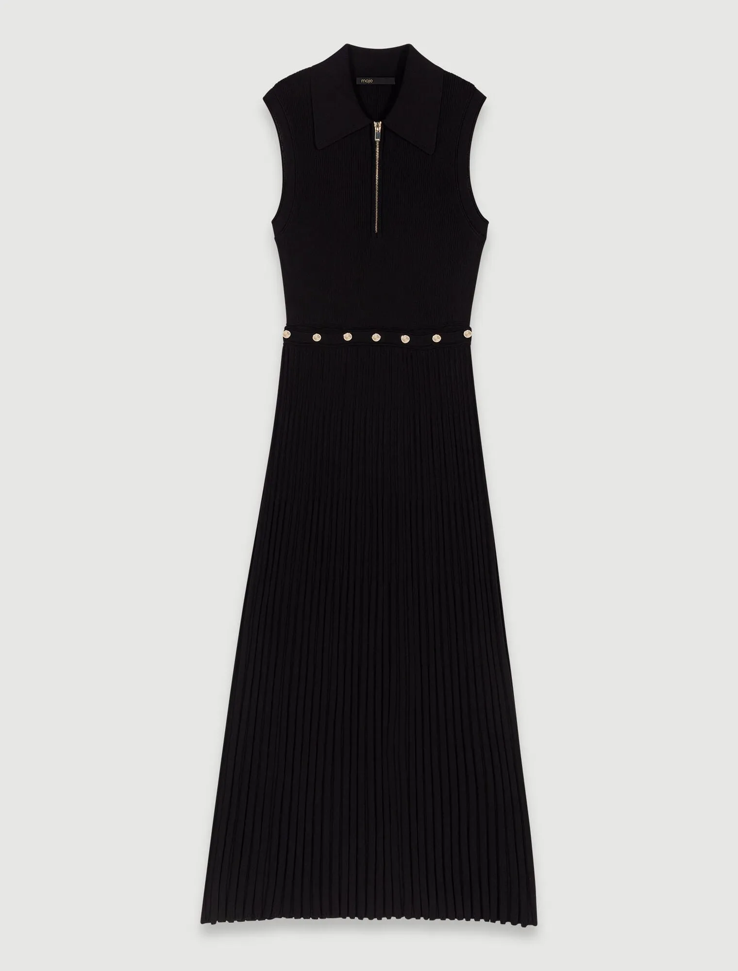 Rib knit maxi dress