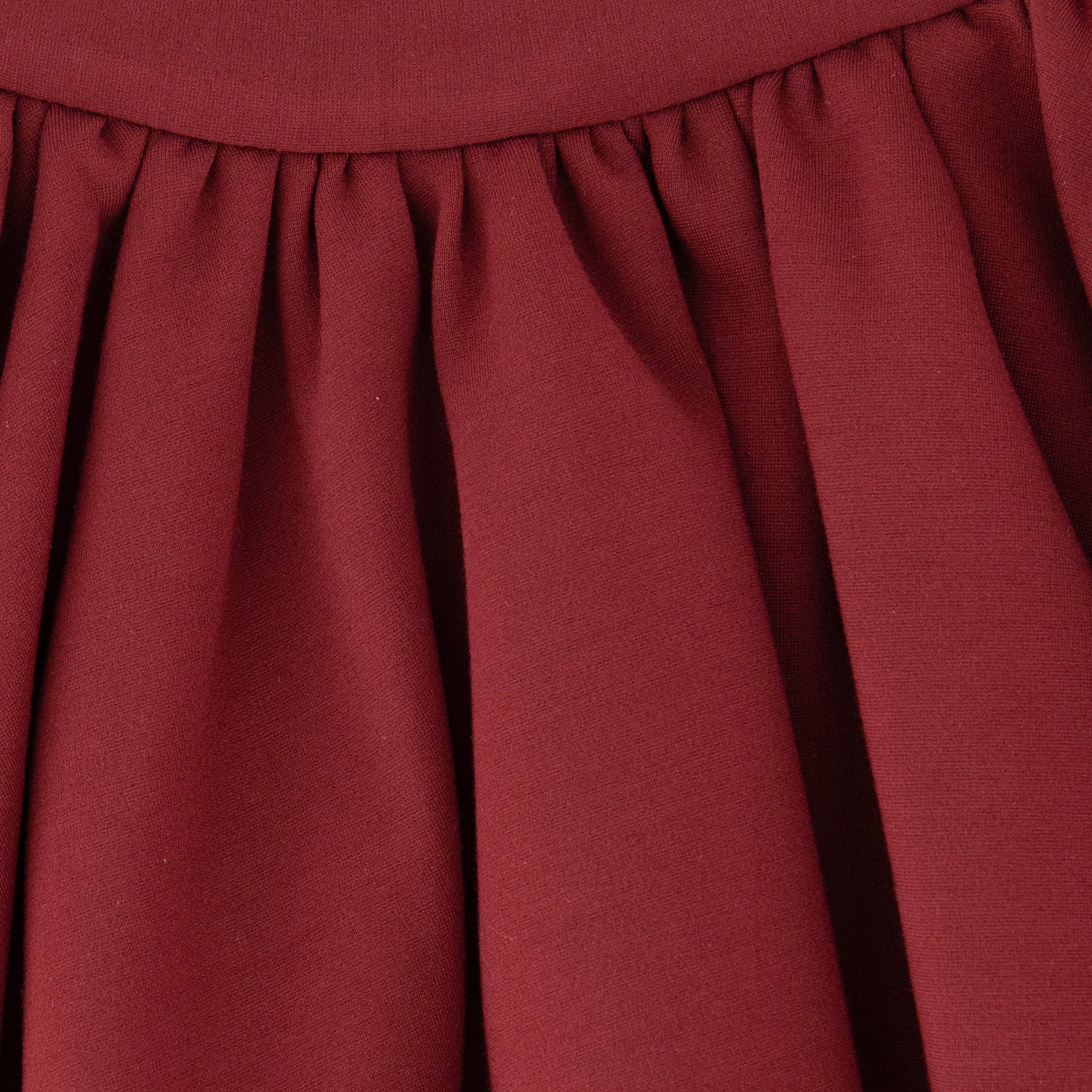 Rich Maroon Girl's Skirt