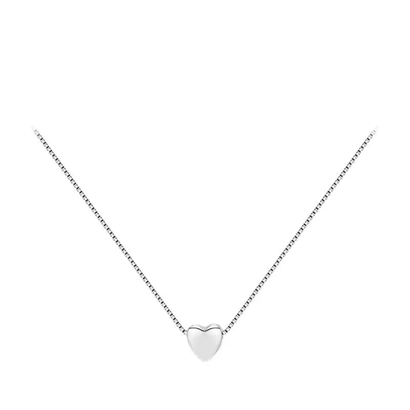 Simple Sterling Silver Love Necklace