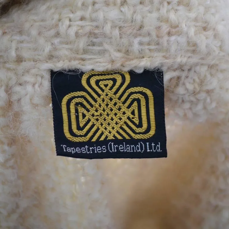 Tapestries of Ireland New Wool Helena Ruuth Vintage Coat Vest Oversized M/L