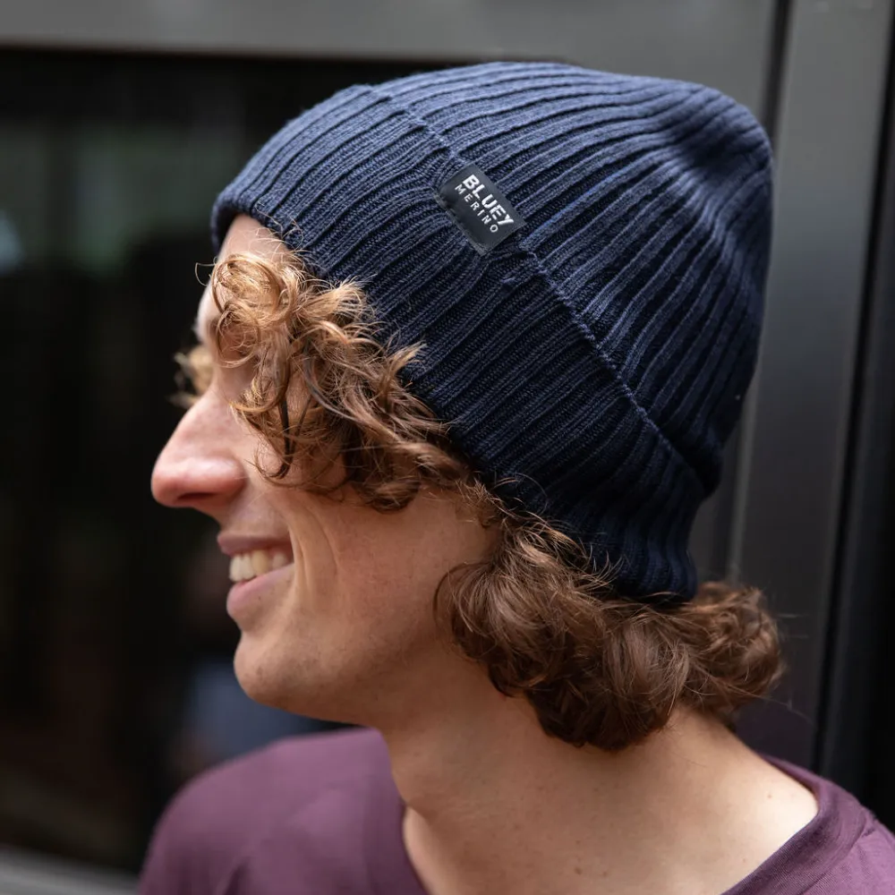 Tasmanian Merino Fisherman Beanie