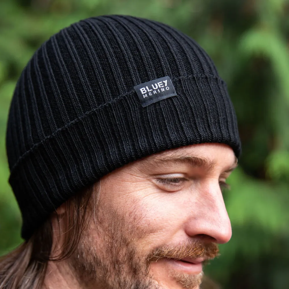 Tasmanian Merino Fisherman Beanie