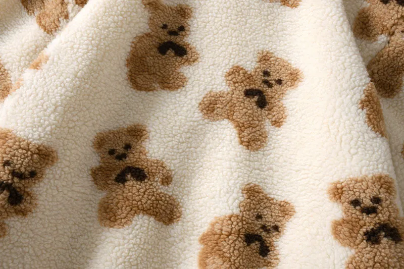 Teddy Bear Fleece Full Zip  Hooded