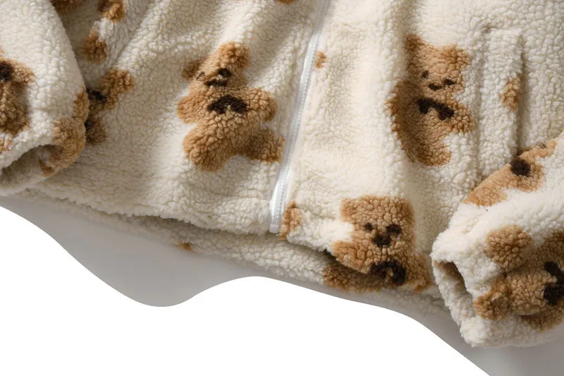 Teddy Bear Fleece Full Zip  Hooded