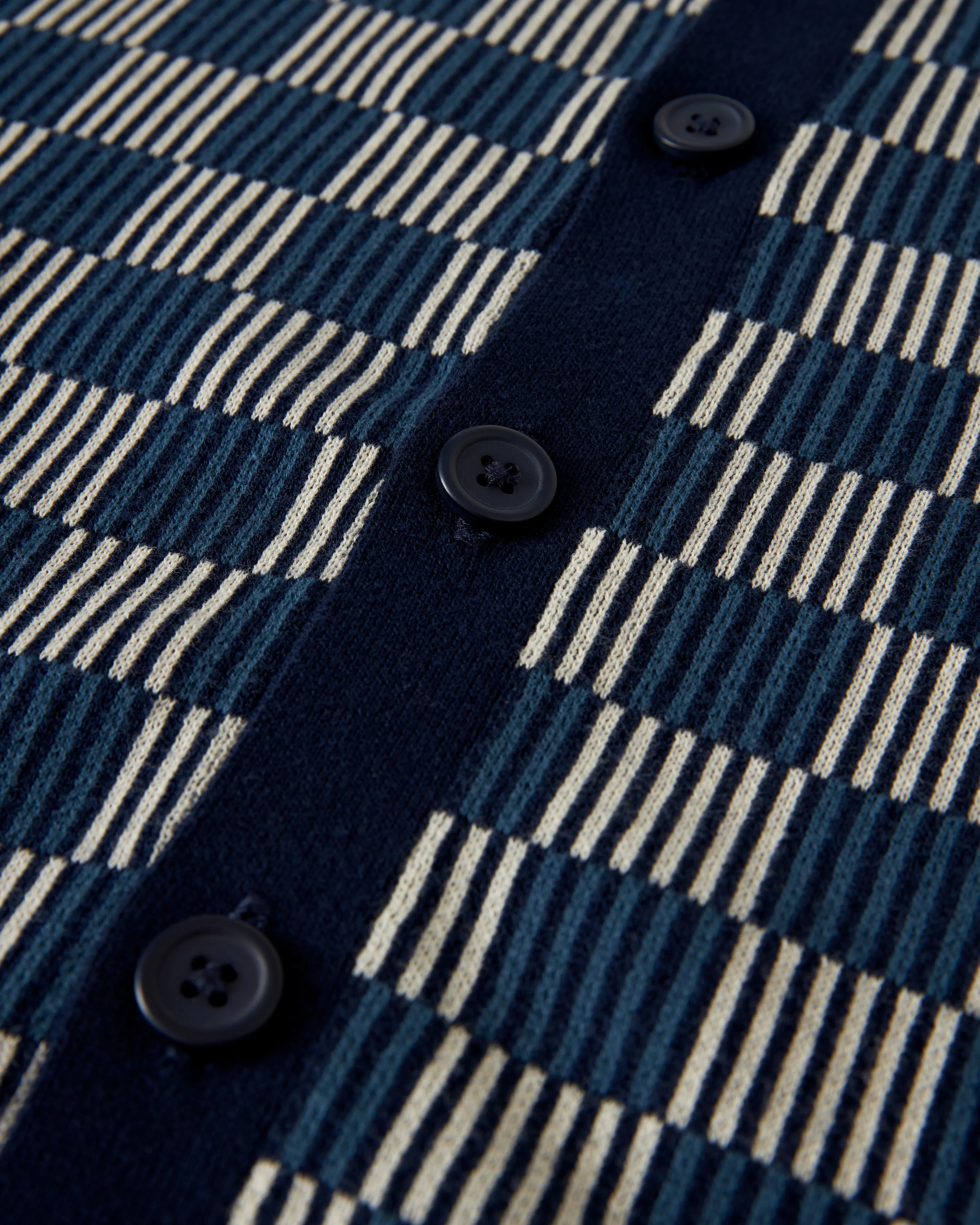 The Martinique Sweater-Knit Shirt - Anchor