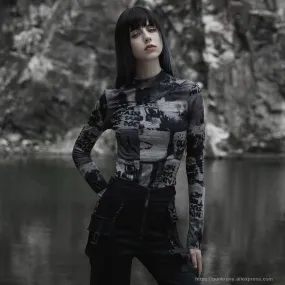 Tomie Turtleneck Top - Printed