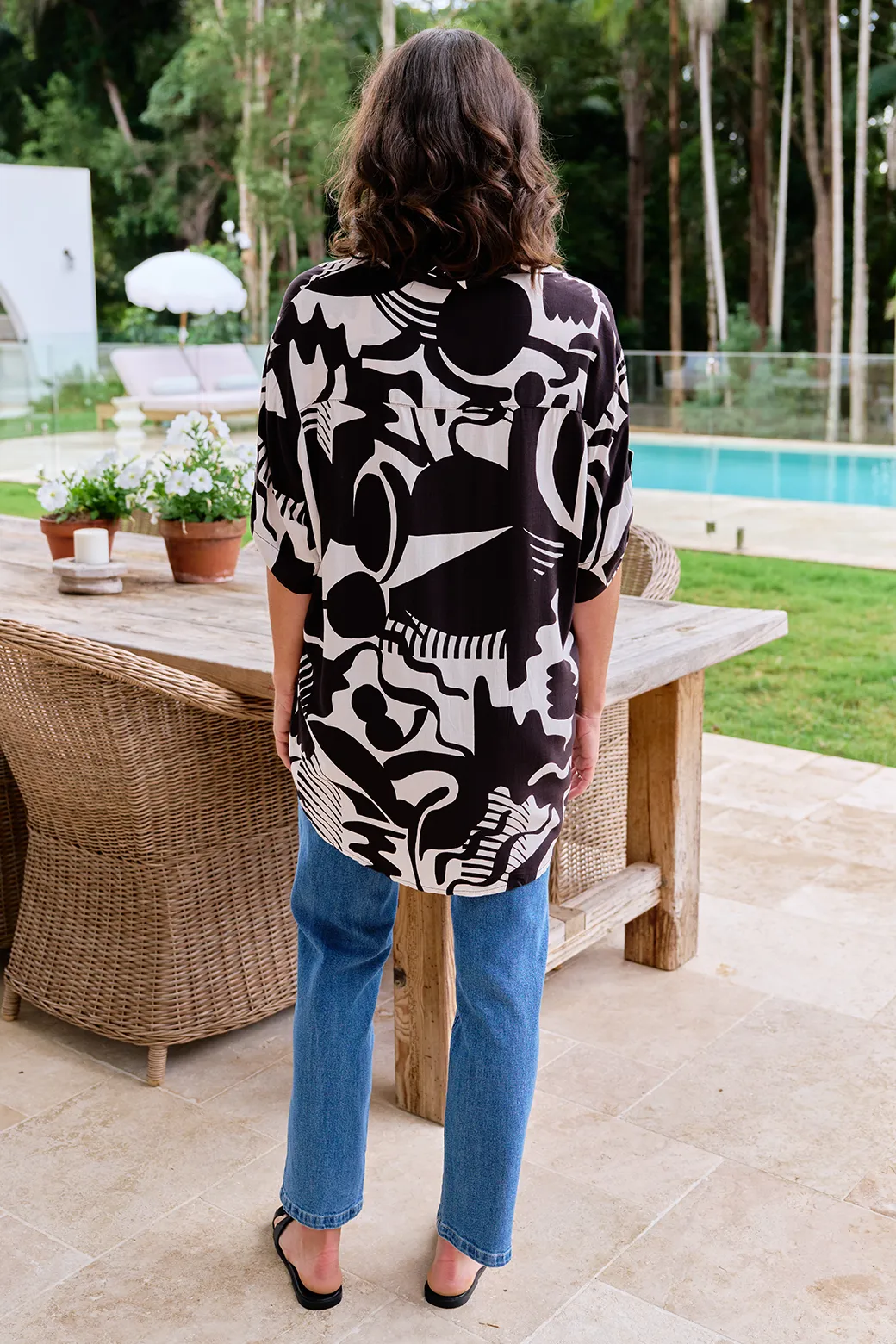 Tori Shirt Venice Print Black