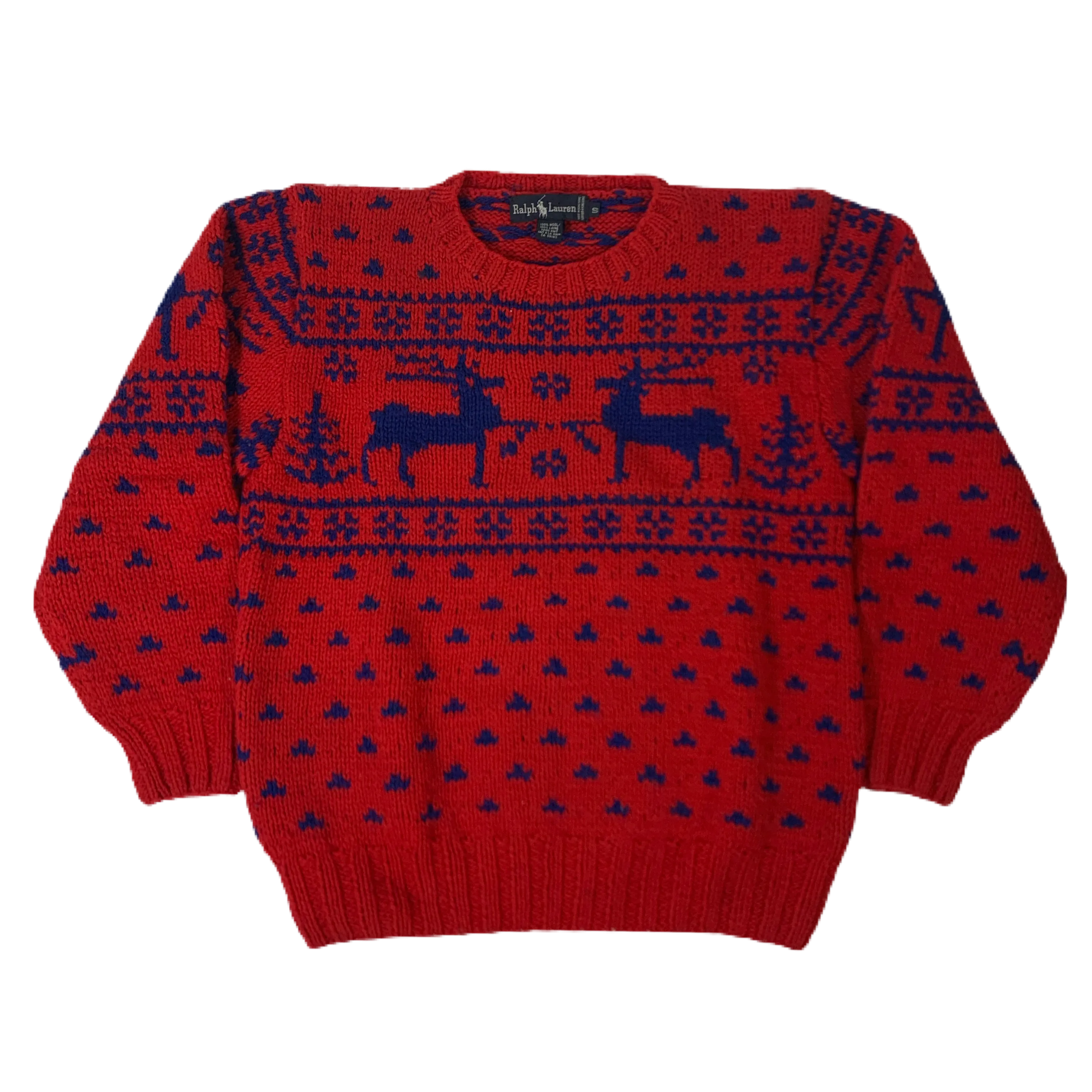 Vintage Polo Ralph Lauren Wool "Deer" Sweater
