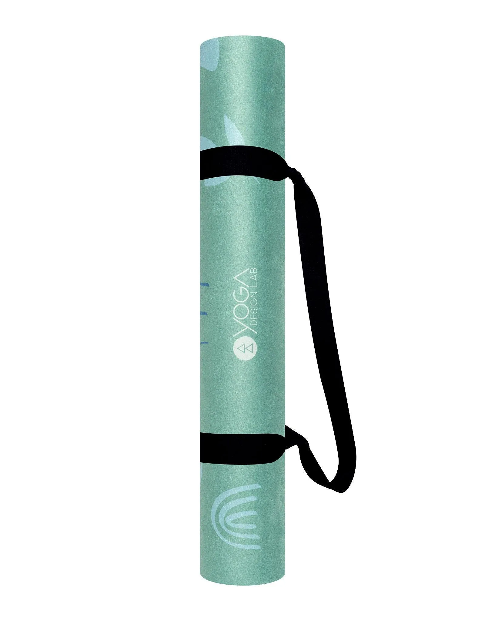 Yoga Design Lab - Combo Yoga Mat - 2-in-1 (Mat   Towel) - Earth Green - Lightweight, Ultra-Soft